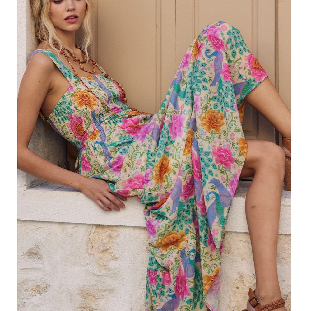 Bohme Strappy Maxi Dress in Spring - 
SPELL - Picture 4 of 5